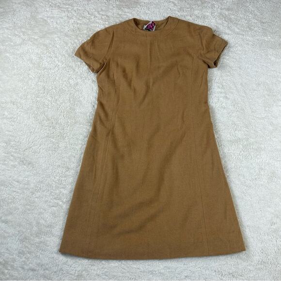 Vintage 60s Carlye union made mod shift dress, SiBonne lining, size 12 - Picture 3 of 15